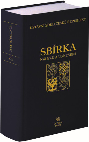 Sbírka nálezů a usnesení ÚS ČR, svazek 86 (vč. CD)