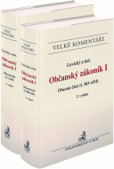 Občanský zákoník I. Obecná část (§ 1-654). Komentář (2 svazky). 2. vydání